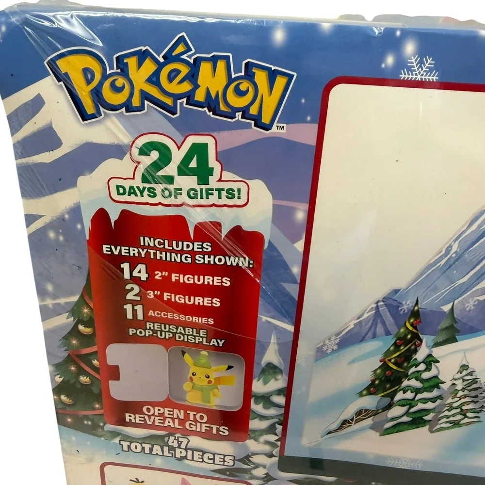 Pokemon Deluxe Holiday Advent Calendar Kids OS Multi Lights Sounds 24 Days Gift